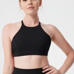 Outdoor Voices Flow Strappy Bra Women's Size SMALL in Black